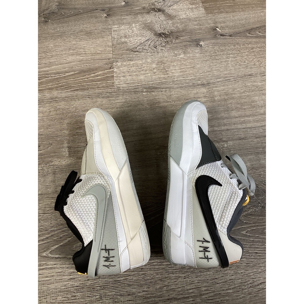 Nike Ja 1 Light Smoke Grey Basketball Sneakers Mens 6.5 DR8785-100 White Gray - Picture 10 of 12